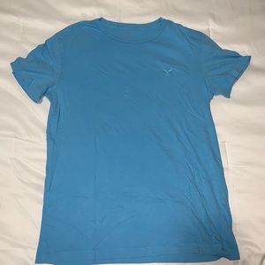 American Eagle Blue Short Sleeve Shirt Medium